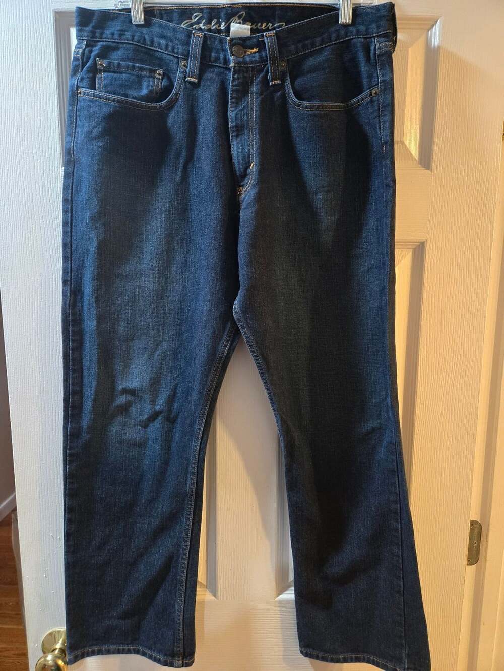 Eddie Bauer Straight Leg Jeans 34x30 Dark Wash Denim